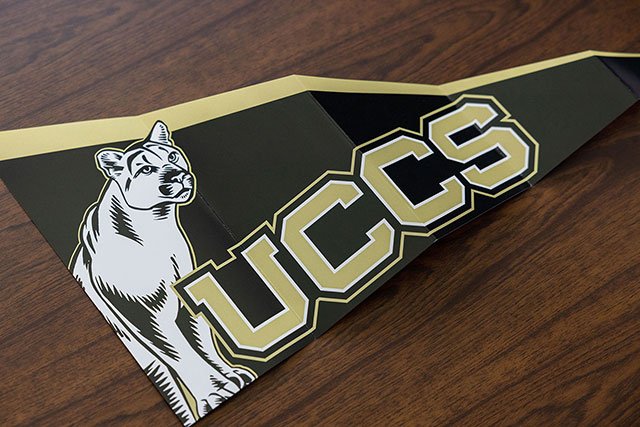 UCCS Alumni Folded Pennant Front