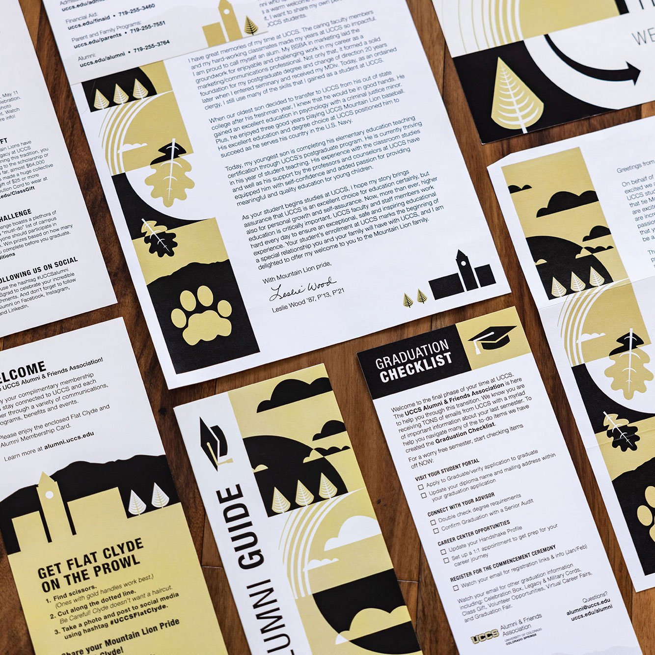UCCS Alumni Collateral examples