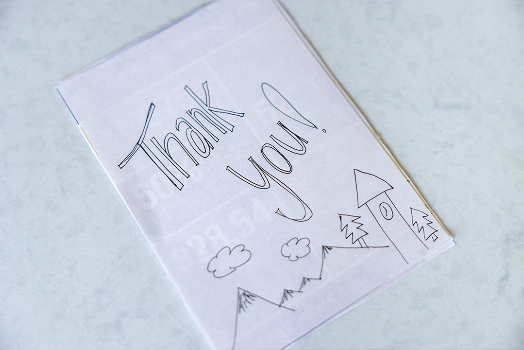 Old Alumni Volunteer Thank You Card