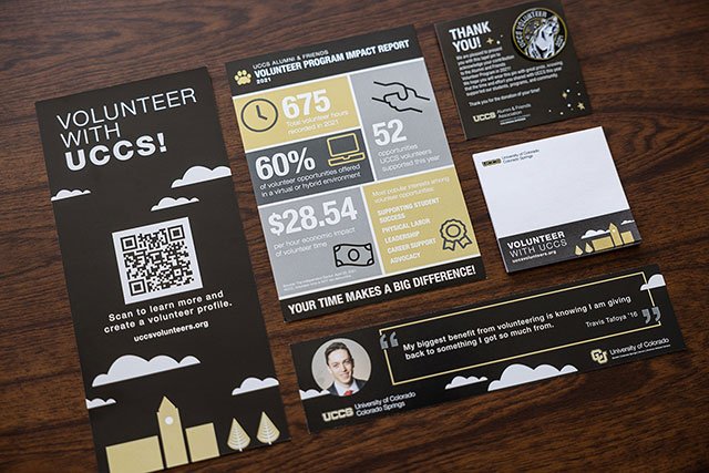 UCCS Alumni Volunteer Printed Materials