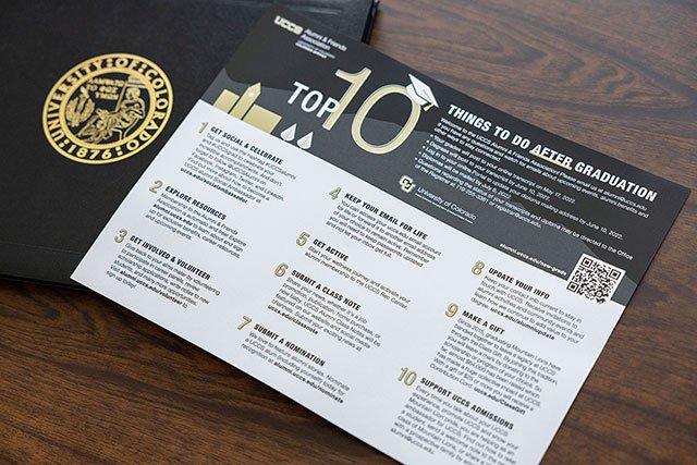 UCCS Commencement After Graduation Information Sheet