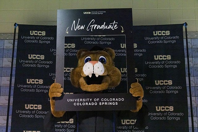 UCCS Commencement Photo Frame and Step and Repeat Banner