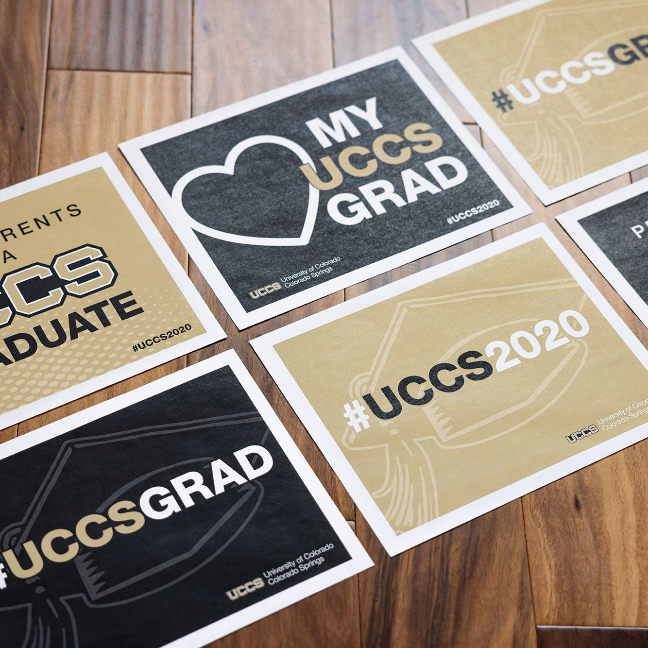 UCCS Commencement Window Signs