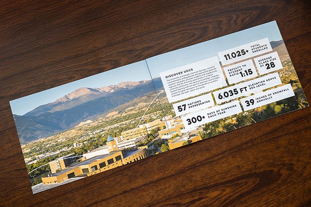 UCCS Undergraduate Viewbook 2024 – Quick Facts Inside Spread