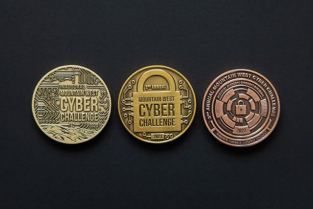 UCCS Cybersecurity Cyber Challenge Coins