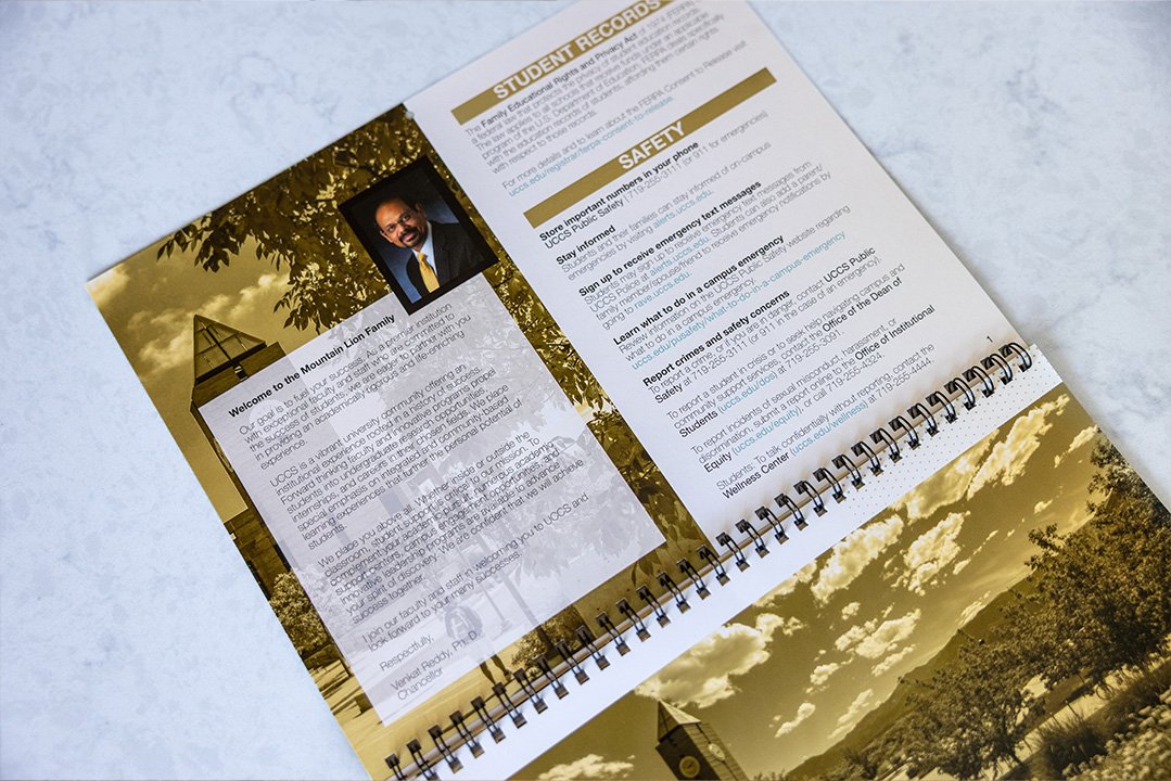 Old Orientation Guide and Calendar that was created by someone else