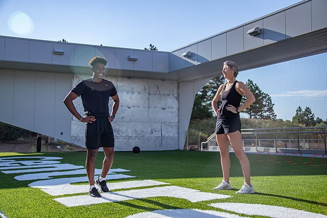 UCCS athletes at the Hybl Center