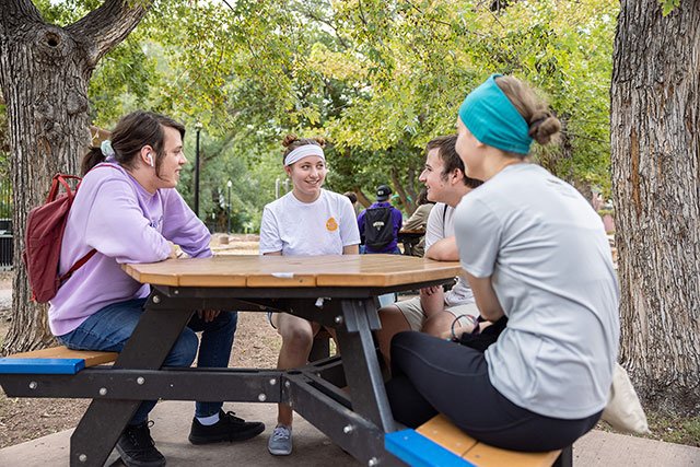 UCCS students at park in Manitou Springs