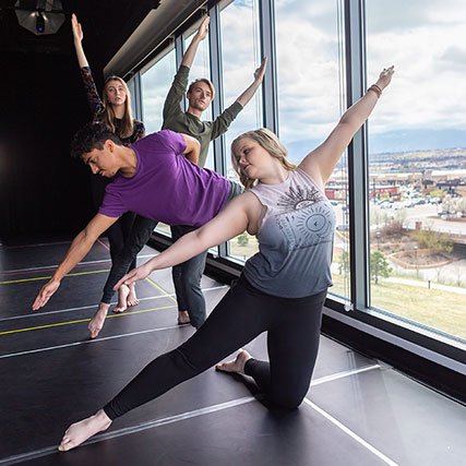 UCCS dance students at the Ent Center