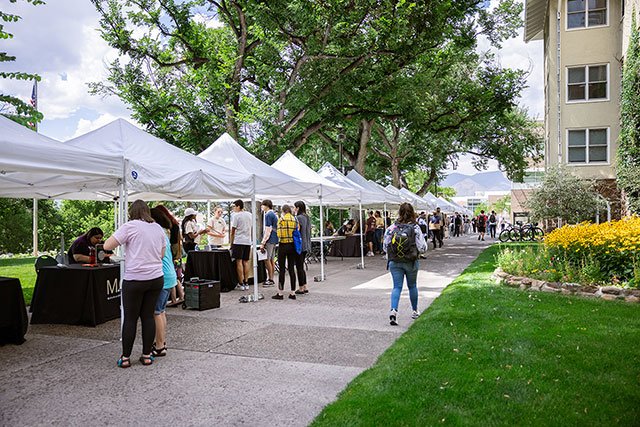 UCCS students at the GPS Community Fair