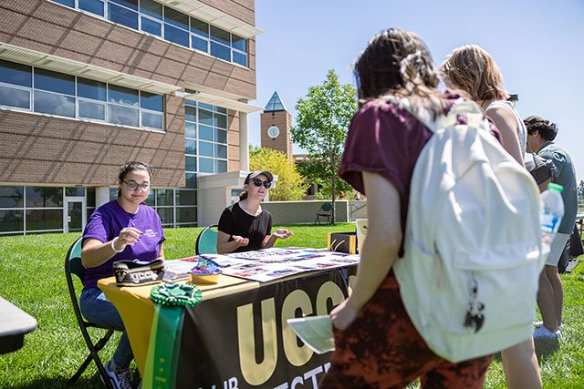 UCCS students at a club fair