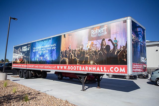 Boot Barn Hall Semi Trailer Wrap