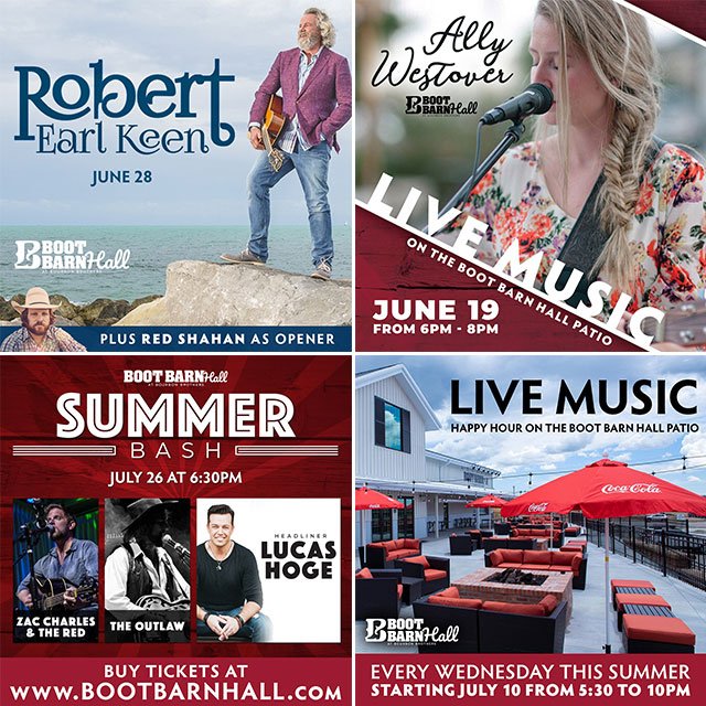 Boot Barn Hall Social Media Posts