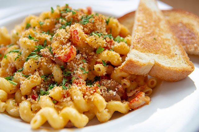 Bourbon Brothers cajun mac & cheese