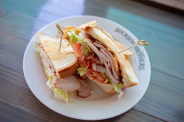 Bourbon Brothers club sandwich