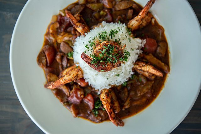Bourbon Brothers shrimp gumbo