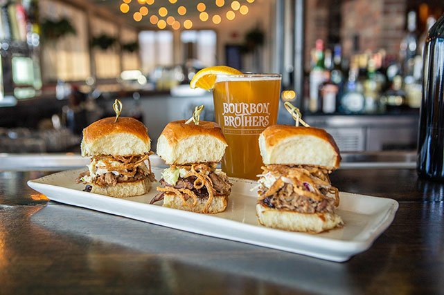 Bourbon Brothers Pulled Pork Sliders