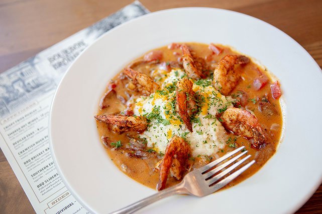 Bourbon Brothers shrimp and grits