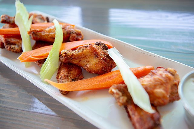 Bourbon Brothers smoked buffalo wings