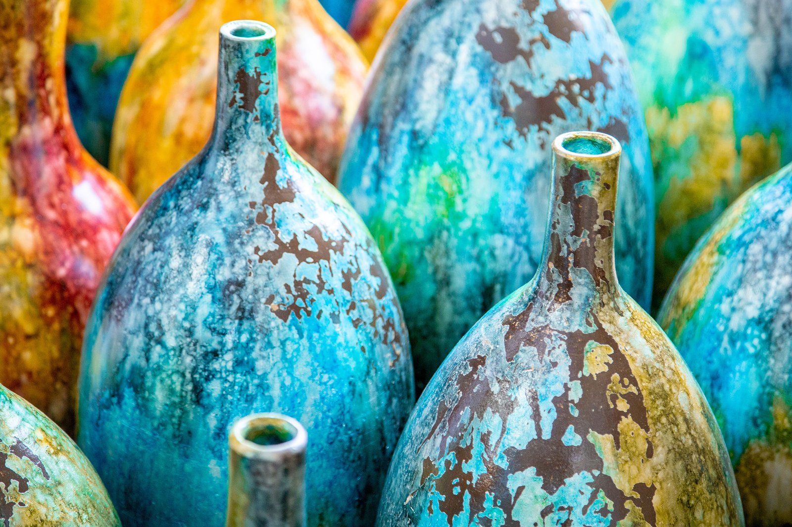 La Fuente Imports colorful pots