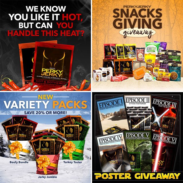 Perky Jerky Social Media