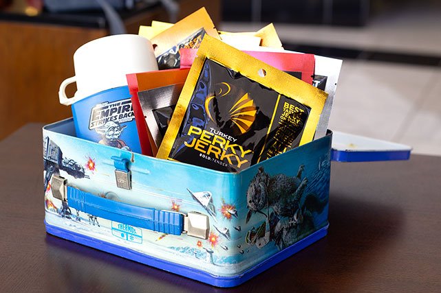 Perky Jerky in lunchbox